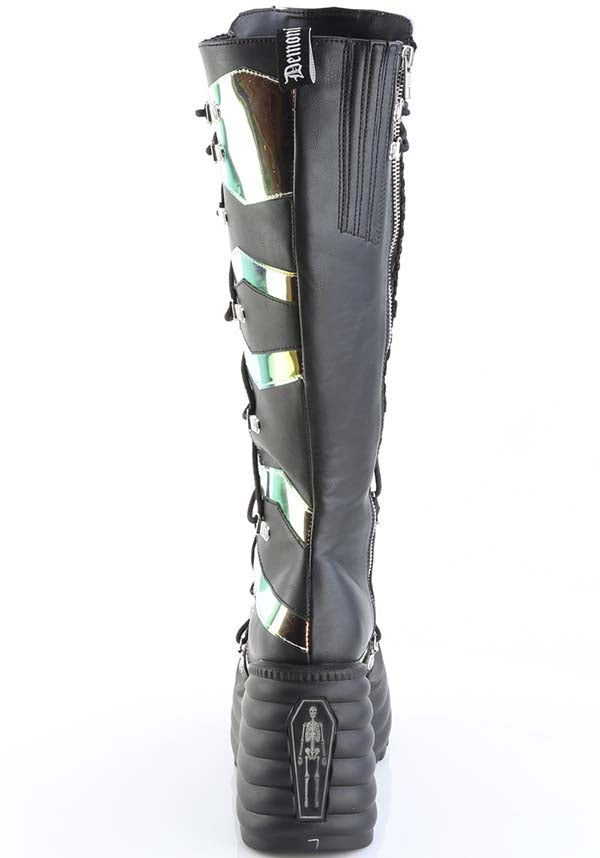 BLAZE-152 [Black] | Platform Boots [PREORDER]