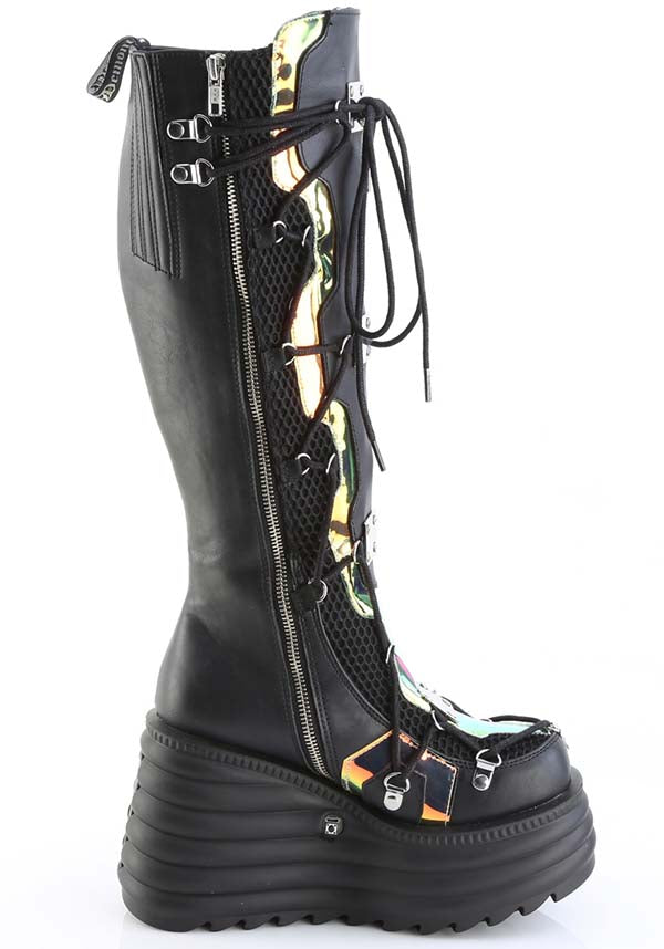 BLAZE-152 [Black] | Platform Boots [PREORDER]