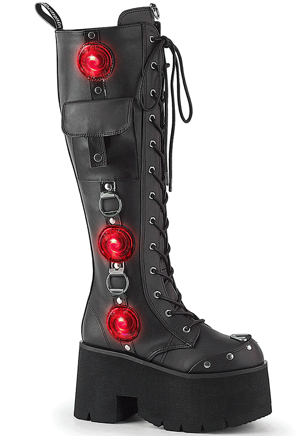 BLAZE-202 [Black] | Platform Boots [PREORDER]