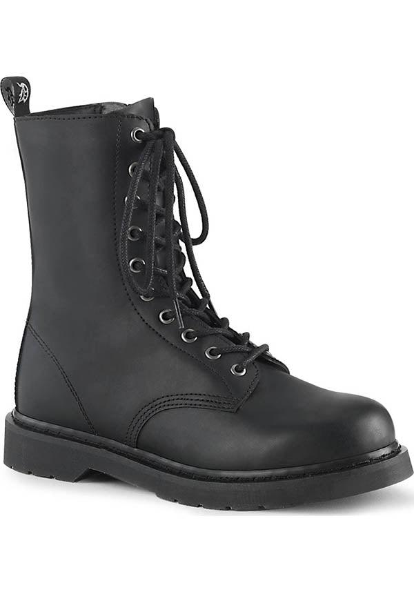 BOLT-200 [Black] | BOOTS [PREORDER] - Beserk - all, ankle boots, black, boots, boots [preorder], clickfrenzy15-2023, dec18, discountapp, flats, flats [preorder], fp, labelpreorder, labelvegan, long boots, mens shoes, mid calf boots, pleaserimageupdated, ppo, preorder, shoes, vegan