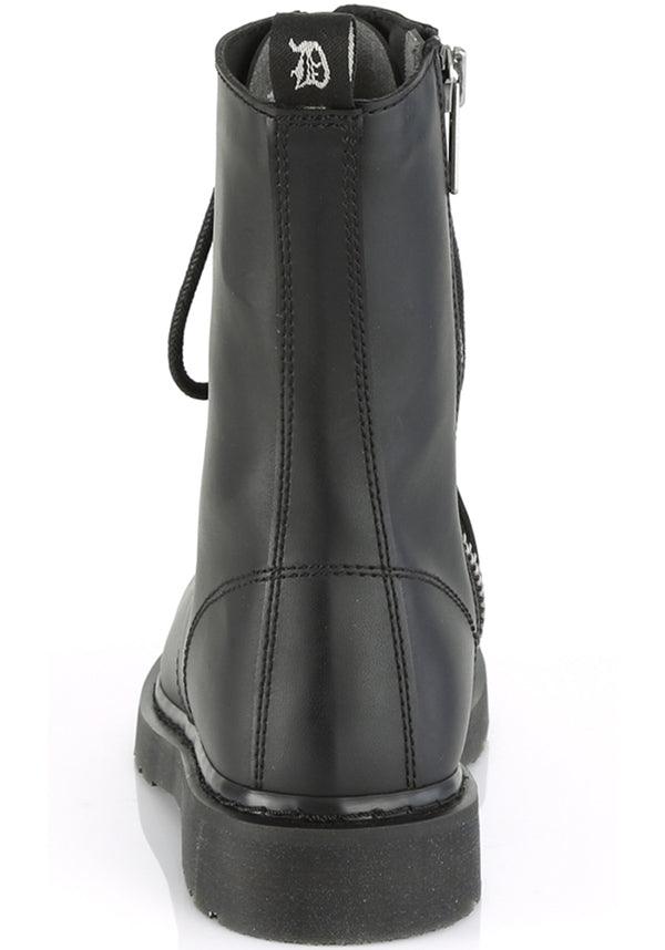 BOLT-200 [Black] | BOOTS [PREORDER] - Beserk - all, ankle boots, black, boots, boots [preorder], clickfrenzy15-2023, dec18, discountapp, flats, flats [preorder], fp, labelpreorder, labelvegan, long boots, mens shoes, mid calf boots, pleaserimageupdated, ppo, preorder, shoes, vegan