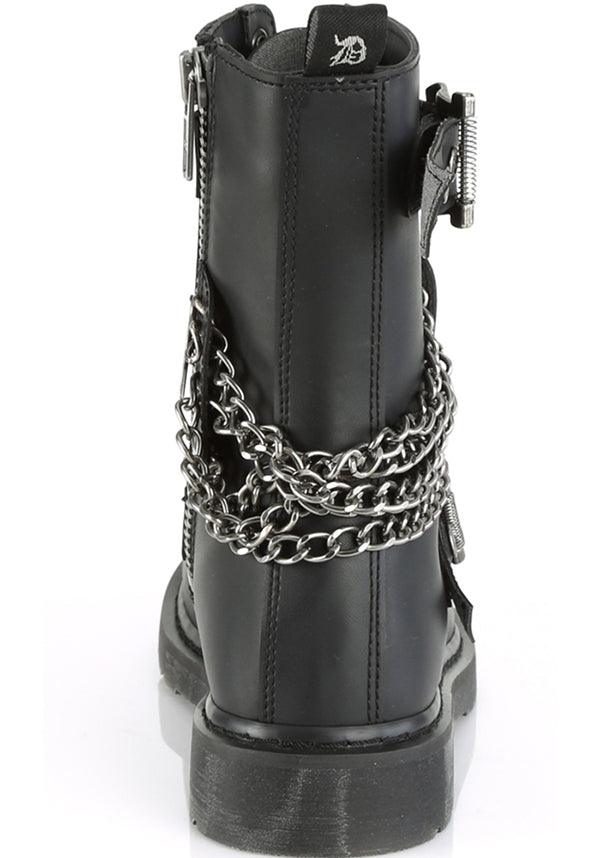 BOLT-250 [Black] | BOOTS [PREORDER] - Beserk - all, black, boots, boots [preorder], clickfrenzy15-2023, dec18, discountapp, flats, flats [preorder], fp, goth, gothic, grunge, labelpreorder, labelvegan, men, mens shoes, pleaserimageupdated, ppo, preorder, pricematched, punk, shoes, unisex, vegan
