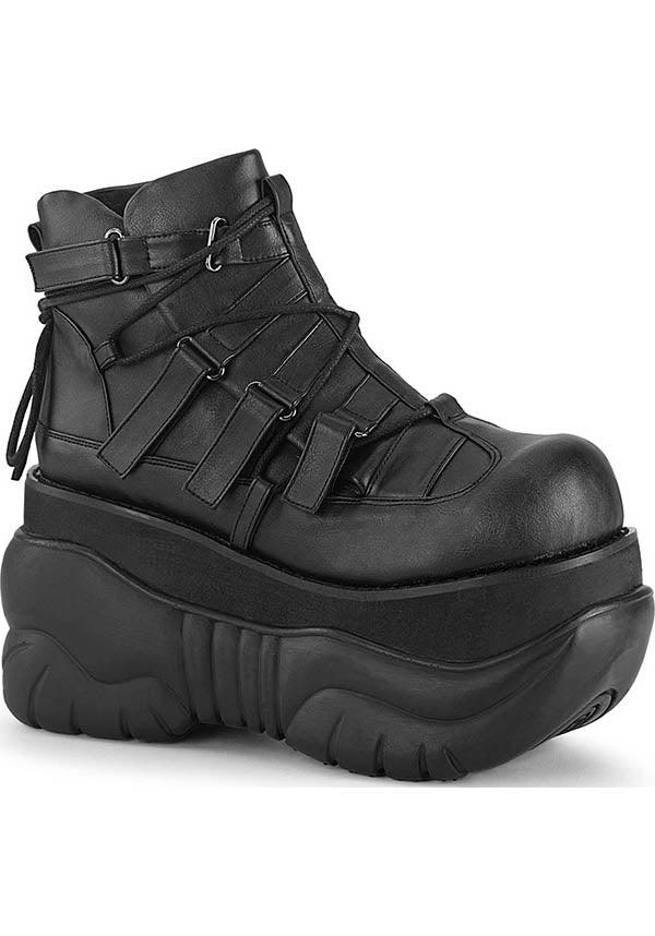 BOXER-13 [Black] | PLATFORMS [PREORDER] - Beserk - all, ankle boots, black, boot, boots, boots [preorder], clickfrenzy15-2023, cyber, demonia, demonia shoes, discountapp, fp, goth, gothic, grunge, jul19, labelpreorder, labelvegan, men, mens shoes, platform, platforms, platforms [preorder], ppo, preorder, punk, shoes, sneaker, sneakers, techwear, trainers, vegan