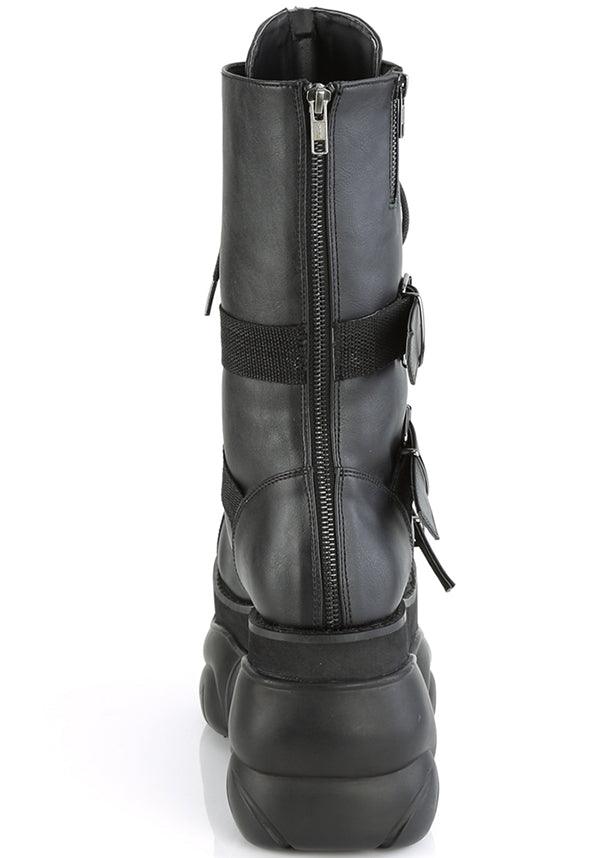 BOXER-230 [Black] | PLATFORM BOOTS [PREORDER] - Beserk - all, black, boots, boots [preorder], clickfrenzy15-2023, demonia, demonia shoes, discountapp, fp, goth, gothic, jul19, labelpreorder, labelvegan, lace up, platform boots, platforms, platforms [preorder], pleaserimageupdated, ppo, preorder, shoes, techwear, vegan