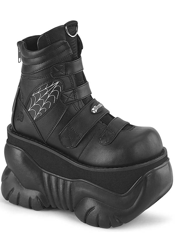 Demonia Shoes - RENEGADE-215 Black Platform Boots - Buy Online Australia
