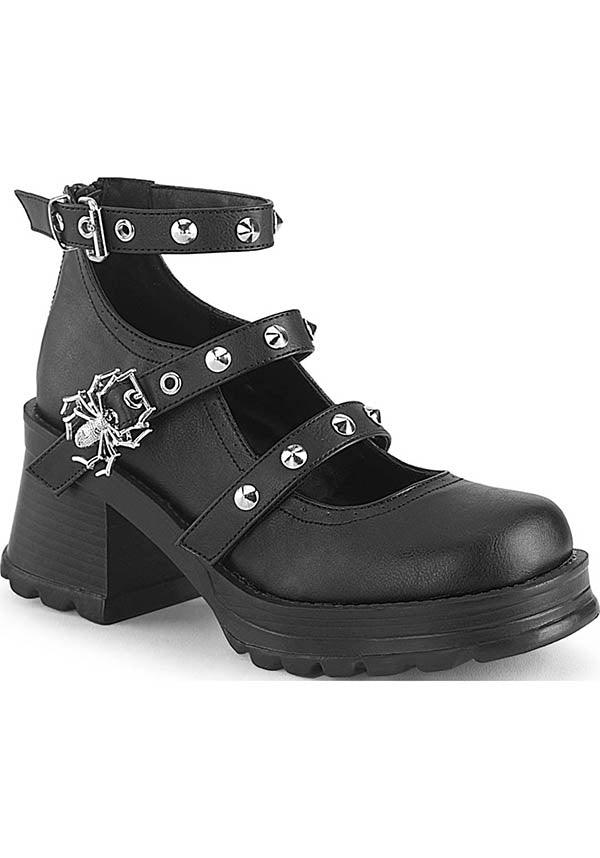 Demonia Shoes BRATTY 30 Black Heels Buy Online Australia