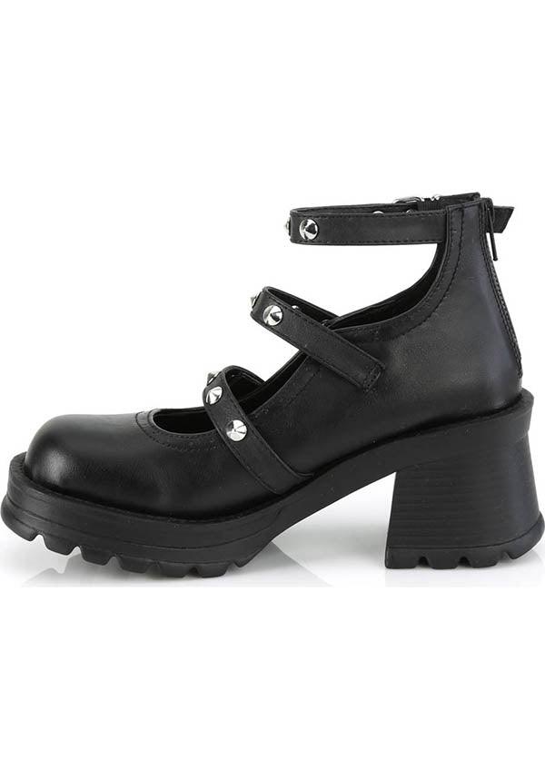BRATTY-30 [Black] | HEELS [PREORDER] - Beserk - all, black, clickfrenzy15-2023, demonia, demonia shoes, discountapp, fp, goth, gothic, heels, heels [preorder], labelpreorder, labelvegan, ppo, preorder, shoes, spider, vegan