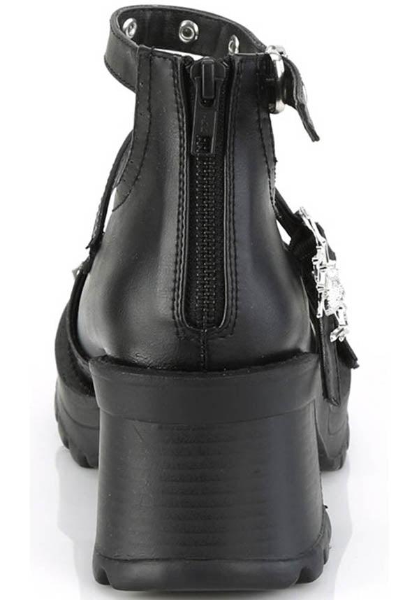 BRATTY-30 [Black] | HEELS [PREORDER] - Beserk - all, black, clickfrenzy15-2023, demonia, demonia shoes, discountapp, fp, goth, gothic, heels, heels [preorder], labelpreorder, labelvegan, ppo, preorder, shoes, spider, vegan