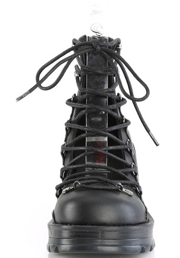 BRATTY-32 [Black] | PLATFORM HEELS [PREORDER] - Beserk - all, all ladies, black, clickfrenzy15-2023, demonia, demonia shoes, discountapp, fp, goth, gothic, heels, heels [preorder], labelpreorder, labelvegan, ladies, platforms, platforms [preorder], ppo, preorder, shoes, strappy, vegan