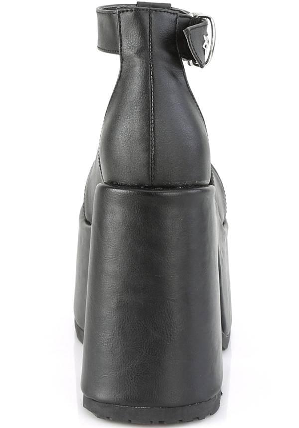 CAMEL-103 [Black] | PLATFORMS [PREORDER] - Beserk - all, black, clickfrenzy15-2023, demonia, demonia shoes, discountapp, fp, gothic, jul19, labelpreorder, labelvegan, ladies, platform, platform heels, platforms, platforms [preorder], pleaserimageupdated, ppo, preorder, sandals, shoes, star, vegan