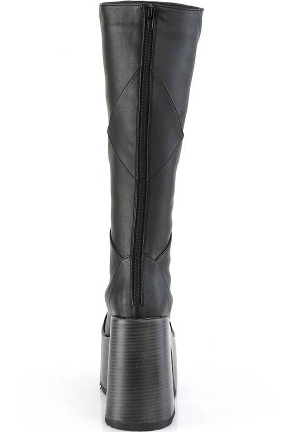CAMEL-280 [Black] | PLATFORM BOOTS [PREORDER] - Beserk - all, black, boots, boots [preorder], clickfrenzy15-2023, demonia, demonia shoes, discountapp, fp, knee high boots, labelpreorder, labelvegan, long boots, platform boots, platforms, platforms [preorder], ppo, preorder, shoes, vegan