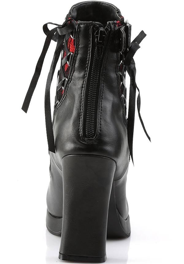 CRYPTO-51 [Black/Red] | BOOTS [IN STOCK] - Beserk - all, ankle boots, black, boot, boots, boots [in stock], clickfrenzy15-2023, Comiccon2020, cosplay, demonia, demonia shoes, discountapp, dm18082022, fp, goth, gothic, halloween, heel, heels, heels [in stock], in stock, instock, labelinstock, labelvegan, medieval, pleaserimageupdated, pleaserrestock, pricematched, red, renaissance, shoes, steampunk, vegan, victorian
