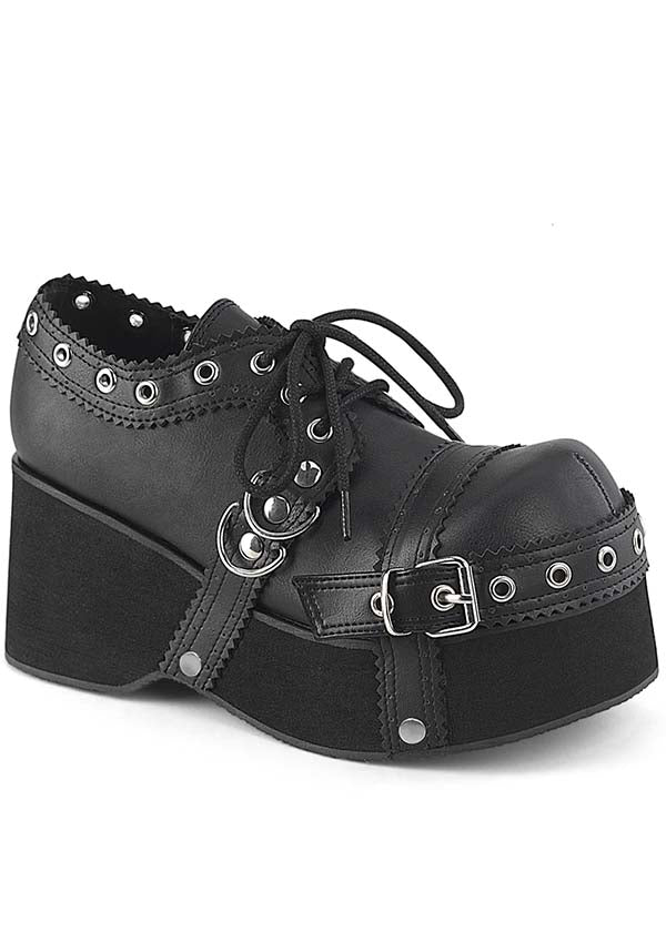 Demonia Shoes DANK-28 Black Platforms Buy Online Australia