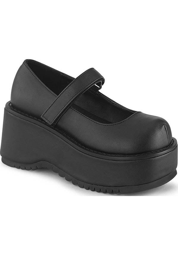 DOLLIE-01 [Black] | PLATFORMS [PREORDER] - Beserk - all, black, clickfrenzy15-2023, demonia, demonia shoes, discountapp, fp, labelpreorder, labelvegan, office, platforms, platforms [preorder], ppo, preorder, shoes, vegan, work