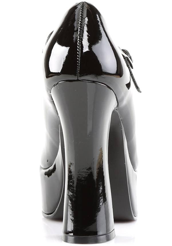DOLLY-50 [Black Patent] | HEELS [PREORDER] - Beserk - all, black, clickfrenzy15-2023, demonia, demonia shoes, discountapp, fp, goth, gothic, halloween, heel, heels, heels [preorder], labelpreorder, labelvegan, lolita, mary jane, mary janes, patent, ppo, preorder, shiny, shoes, vegan