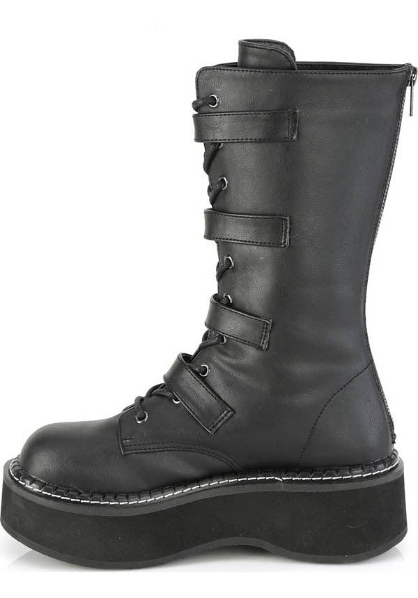 EMILY-322 [Black] | BOOTS [PREORDER] - Beserk - all, bat, bats, black, boot, boots, boots [preorder], clickfrenzy15-2023, discountapp, fp, goth, gothic, grunge, halloween, labelpreorder, labelvegan, platform, platforms, platforms [preorder], pleaserimageupdated, ppo, preorder, punk, shoes, vegan