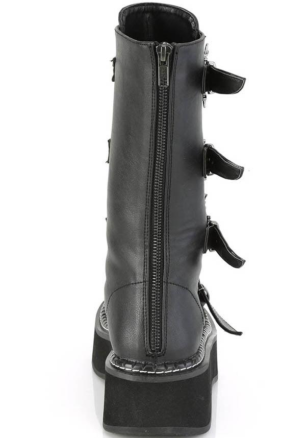 EMILY-322 [Black] | BOOTS [PREORDER] - Beserk - all, bat, bats, black, boot, boots, boots [preorder], clickfrenzy15-2023, discountapp, fp, goth, gothic, grunge, halloween, labelpreorder, labelvegan, platform, platforms, platforms [preorder], pleaserimageupdated, ppo, preorder, punk, shoes, vegan