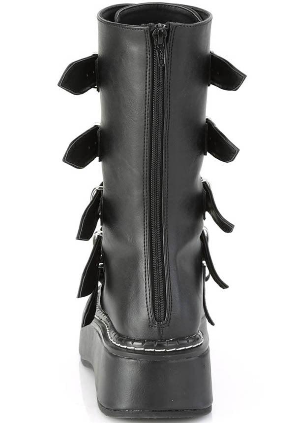 EMILY-330 [Black] | PLATFORM BOOTS [PREORDER] - Beserk - all, black, boots, boots [preorder], clickfrenzy15-2023, demonia, demonia shoes, discountapp, fp, labelpreorder, labelvegan, ladies, oct19, platforms, platforms [preorder], pleaserimageupdated, ppo, preorder, price, shoes, vegan