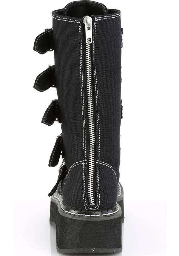 EMILY-341 [Black] | PLATFORM BOOTS [PREORDER] - Beserk - all, black, boots, boots [preorder], clickfrenzy15-2023, demonia, demonia shoes, discountapp, fp, goth, gothic, labelpreorder, labelvegan, ladies, nov18, platforms, platforms [preorder], pleaserimageupdated, ppo, preorder, shoes, vegan