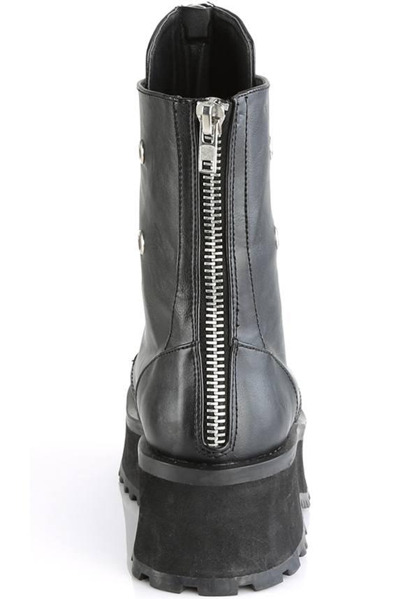 GRAVEDIGGER-10 [Black] | BOOTS [PREORDER] - Beserk - all, black, boots, boots [preorder], clickfrenzy15-2023, dec17, demonia, demonia shoes, discountapp, fp, labelpreorder, labelvegan, platforms, platforms [preorder], pleaserimageupdated, ppo, preorder, shoes, techwear, toe cap, vegan