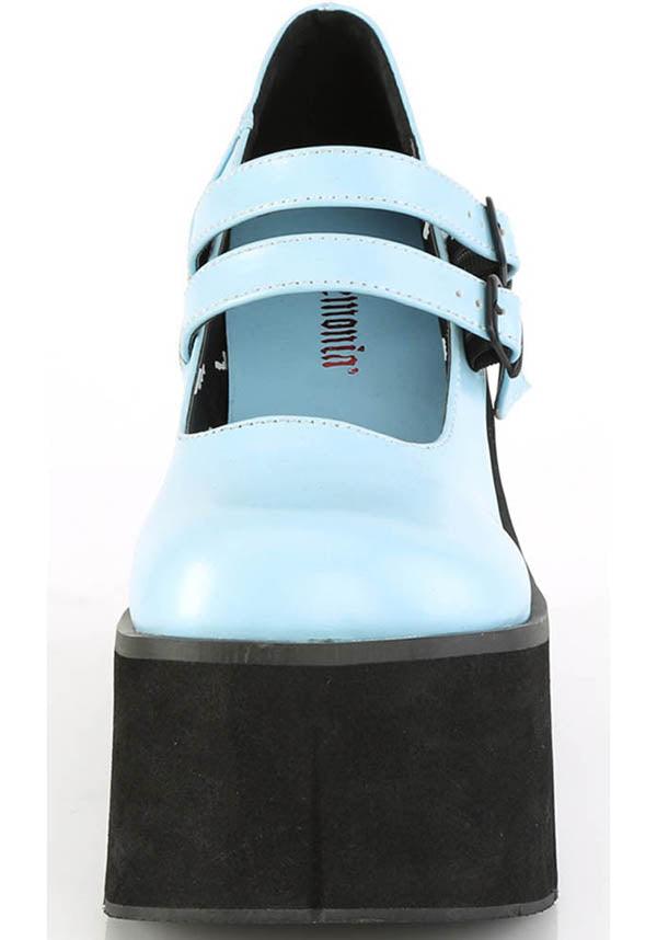 KERA-08 [Baby Blue] | PLATFORMS [PREORDER] - Beserk - all, baby blue, black, blue, clickfrenzy15-2023, colour:blue, demonia, demonia shoes, discountapp, fp, goth, gothic, harajuku, kawaii, labelpreorder, labelvegan, mary janes, pastel, pastel blue, pastel goth, platform, platforms, platforms [preorder], pleaserimageupdated, ppo, preorder, shoes, vegan