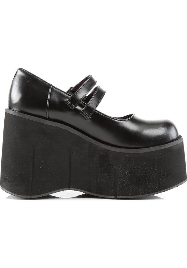 KERA-08 [Black] | PLATFORMS [IN STOCK] - Beserk - all, black, clickfrenzy15-2023, demonia, demonia shoes, discountapp, dm18082022, fp, gothic, in stock, instock, labelinstock, labelvegan, mary jane, mary janes, platform, platforms, platforms [in stock], pleaserimageupdated, pleaserrestock, shoes, vegan