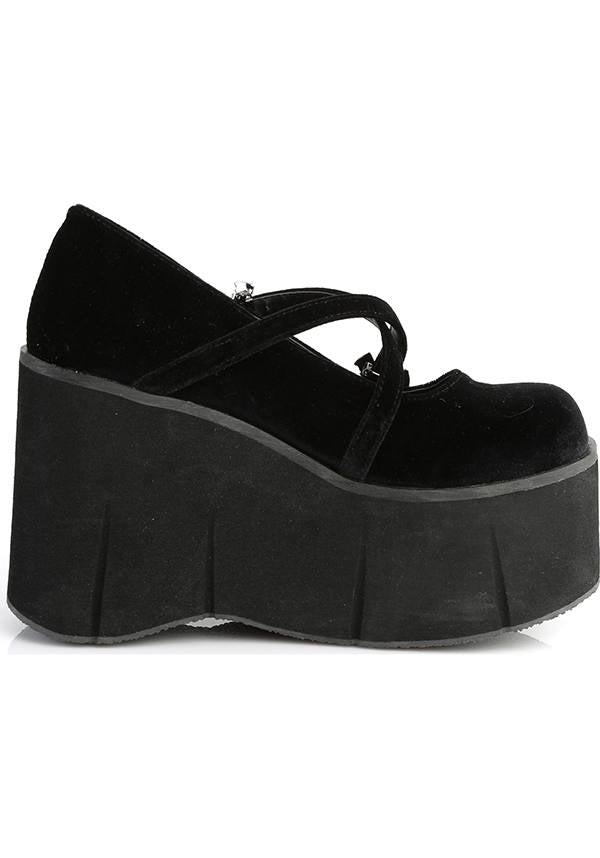KERA-10 [Black Velvet] | PLATFORMS [IN STOCK]**