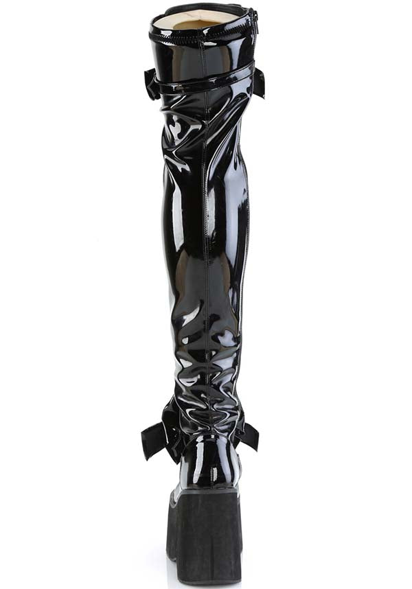 KERA-303 [Black Patent] | PLATFORM BOOTS [IN STOCK]**