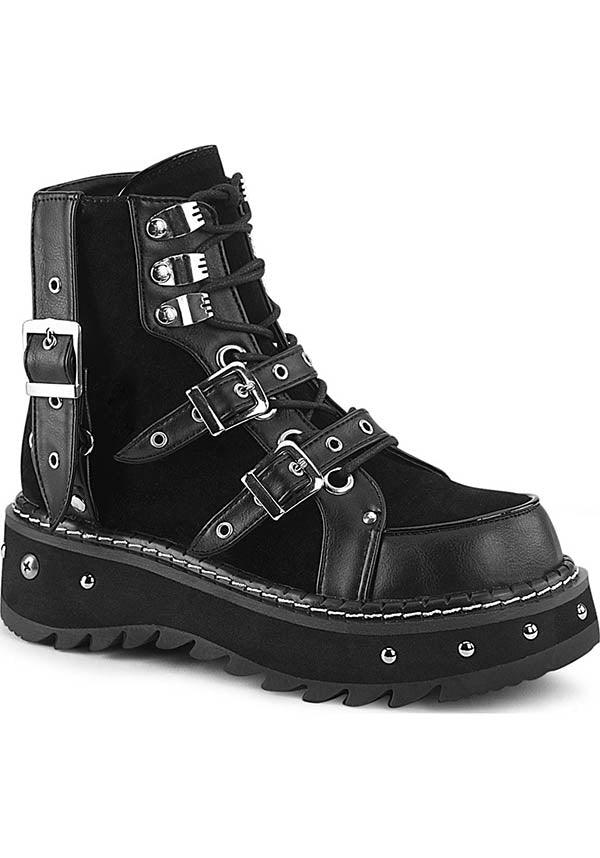 LILITH-278 [Black] | BOOTS [PREORDER] - Beserk - all, black, boots, boots [preorder], clickfrenzy15-2023, dec18, demonia, demonia shoes, discountapp, fp, labelpreorder, labelvegan, platforms, platforms [preorder], pleaserimageupdated, ppo, preorder, shoes, techwear, vegan