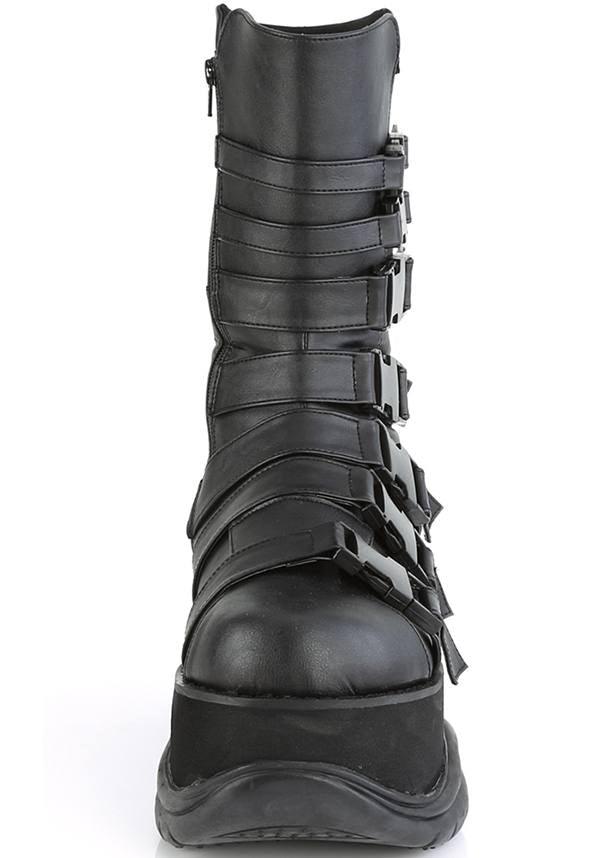 NEPTUNE-210 [Black] | PLATFORM BOOTS [PREORDER] - Beserk - all, black, boots, boots [preorder], clickfrenzy15-2023, demonia, demonia shoes, discountapp, fp, jul19, labelpreorder, labelvegan, platforms, platforms [preorder], pleaserimageupdated, ppo, preorder, shoes, techwear, vegan