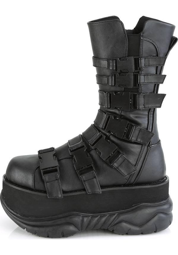 NEPTUNE-210 [Black] | PLATFORM BOOTS [PREORDER] - Beserk - all, black, boots, boots [preorder], clickfrenzy15-2023, demonia, demonia shoes, discountapp, fp, jul19, labelpreorder, labelvegan, platforms, platforms [preorder], pleaserimageupdated, ppo, preorder, shoes, techwear, vegan