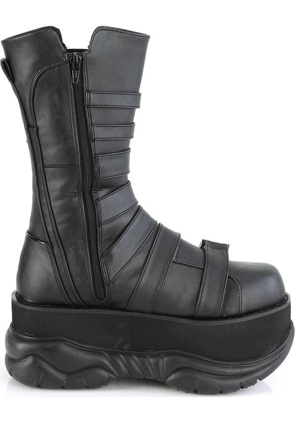 NEPTUNE-210 [Black] | PLATFORM BOOTS [PREORDER] - Beserk - all, black, boots, boots [preorder], clickfrenzy15-2023, demonia, demonia shoes, discountapp, fp, jul19, labelpreorder, labelvegan, platforms, platforms [preorder], pleaserimageupdated, ppo, preorder, shoes, techwear, vegan