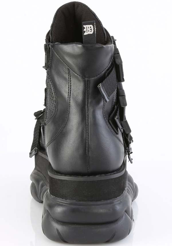 demonia NEPTUNE-126 ブラック厚底スニーカーus8 DEMONIA 