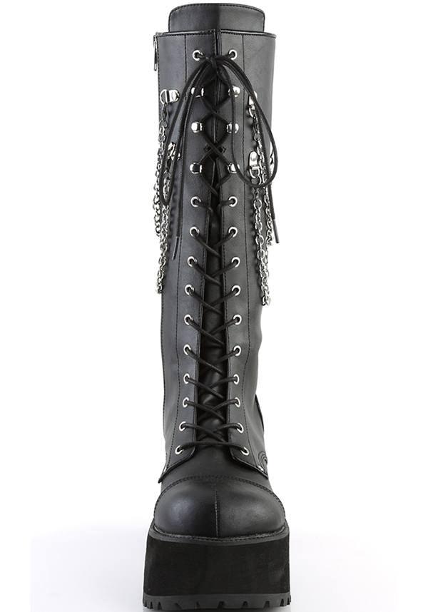 RANGER-303 [Black] | PLATFORM BOOTS [PREORDER] - Beserk - 01062020, all, black, boots, boots [preorder], clickfrenzy15-2023, demonia, discountapp, fp, goth, gothic, labelpreorder, labelvegan, mens shoes, pleaserimageupdated, ppo, preorder, shoes, vegan