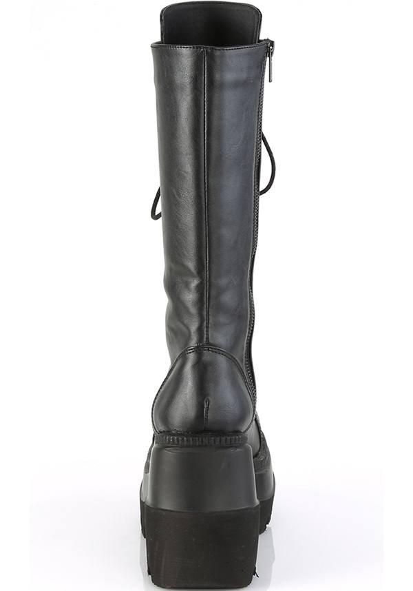 SHAKER-72 [Black] | PLATFORM BOOTS [PREORDER] - Beserk - all, black, boots, boots [preorder], clickfrenzy15-2023, demonia, demonia shoes, discountapp, fp, jun18, labelpreorder, labelvegan, platforms, platforms [preorder], pleaserimageupdated, ppo, preorder, shoes, vegan