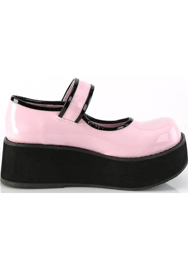 SPRITE-01 [B. Pink Holo Patent] | PLATFORMS [PREORDER] - Beserk - all, baby pink, clickfrenzy15-2023, colour:pink, demonia, demonia shoes, discountapp, fp, holo, holographic, labelpreorder, labelvegan, light pink, pastel goth, pastel pink, pink, platforms, platforms [preorder], ppo, preorder, shoes, vegan