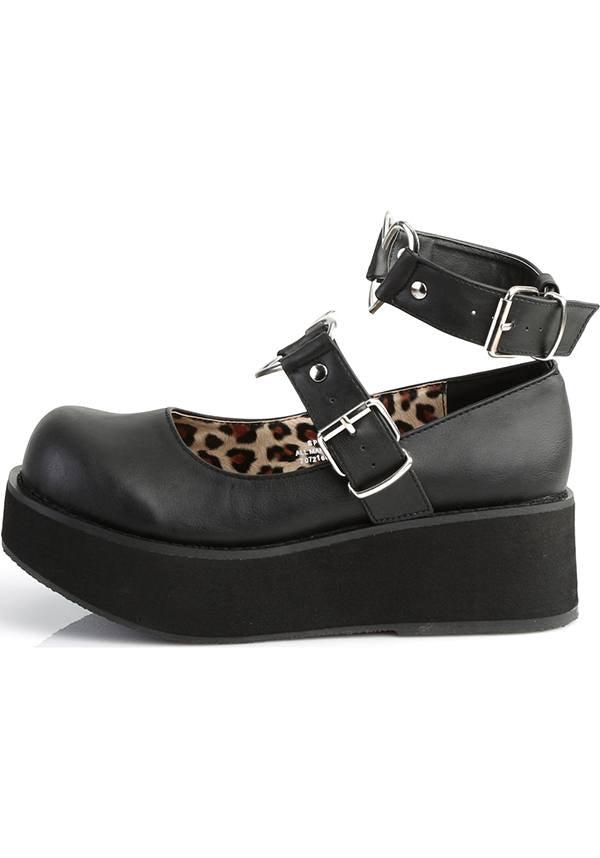 SPRITE-02 [Black] | PLATFORMS [PREORDER] - Beserk - all, black, clickfrenzy15-2023, cosplay, demonia, demonia shoes, discountapp, fp, goth, gothic, labelpreorder, labelvegan, lolita, mary jane, mary janes, platform, platforms, platforms [preorder], ppo, preorder, shoes, vegan