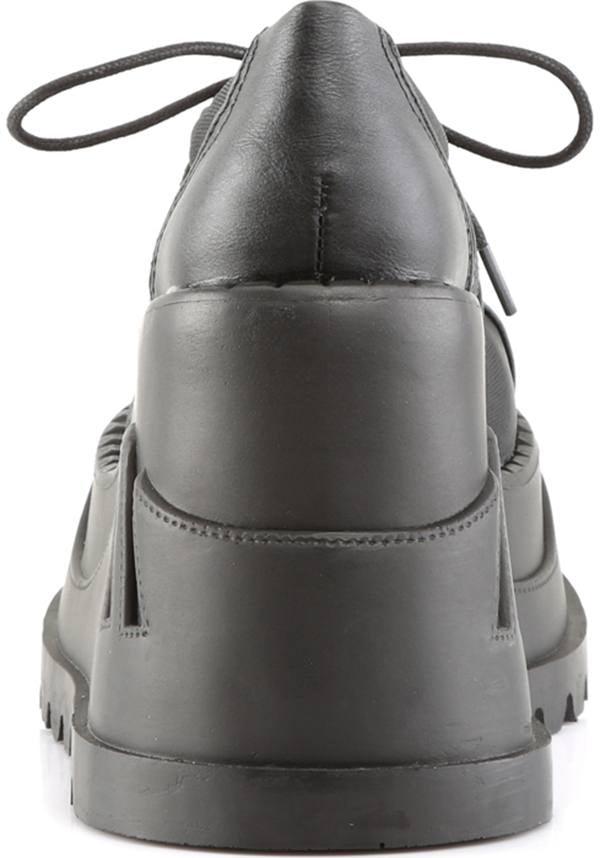 STOMP-08 [Black] | PLATFORMS [PREORDER] - Beserk - all, black, boots, clickfrenzy15-2023, demonia, demonia shoes, discountapp, fp, goth, gothic, labelpreorder, labelvegan, lace up, platforms, platforms [preorder], pleaserimageupdated, ppo, preorder, pricematched, sep18, shoes, techwear, vegan
