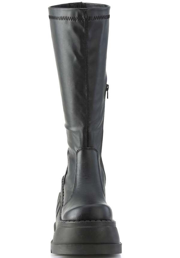 STOMP-200 [Black] | PLATFORM BOOTS [PREORDER]*