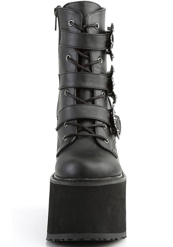 SWING-103 [Black] | PLATFORM BOOTS [PREORDER] - Beserk - all, bats, black, boots, boots [preorder], clickfrenzy15-2023, demonia, demonia shoes, discountapp, fp, labelpreorder, labelvegan, platforms, platforms [preorder], pleaserimageupdated, ppo, preorder, shoes, vegan, wedge, wedges