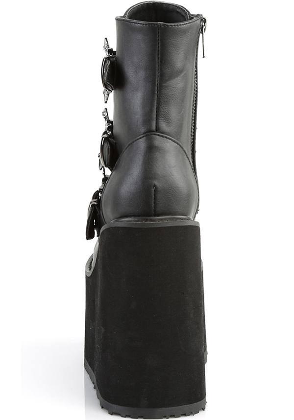SWING-103 [Black] | PLATFORM BOOTS [PREORDER] - Beserk - all, bats, black, boots, boots [preorder], clickfrenzy15-2023, demonia, demonia shoes, discountapp, fp, labelpreorder, labelvegan, platforms, platforms [preorder], pleaserimageupdated, ppo, preorder, shoes, vegan, wedge, wedges