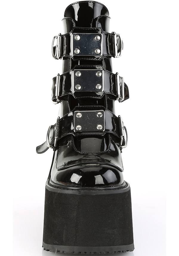Demonia SWING-105 Black Patent Beserk Australia