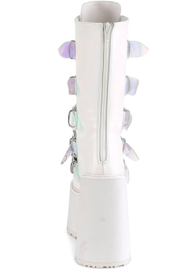 SWING-230 | White Vegan Leather [PREORDER] - Beserk - all, boots, boots [preorder], clickfrenzy15-2023, demonia, demonia shoes, discountapp, fp, jan19, kawaii, labelpreorder, labelvegan, ladies, pastel goth, platforms, platforms [preorder], pleaserimageupdated, ppo, preorder, shoes, vegan, white