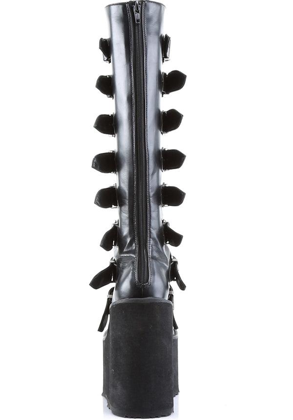 SWING-815 [Black] | PLATFORM BOOTS [PREORDER] - Beserk - all, black, boots, boots [preorder], clickfrenzy15-2023, delete, demonia, demonia shoes, discountapp, fp, knee high, labelpreorder, labelvegan, platforms, platforms [preorder], ppo, preorder, shoes, techwear, vegan