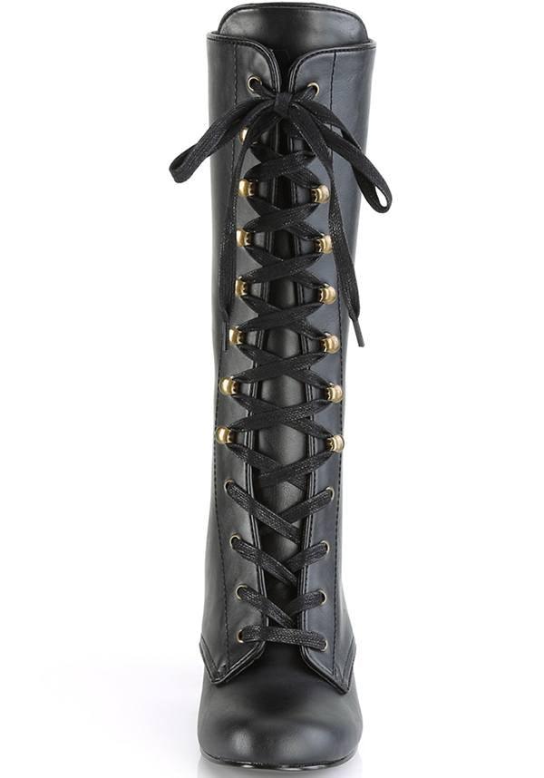 VIVIKA-205 [Black] | BOOTS [PREORDER] - Beserk - 01062020, all, black, boots, boots [preorder], clickfrenzy15-2023, demonia, discountapp, fp, labelpreorder, labelvegan, may19, medieval, platforms [preorder], pleaserimageupdated, ppo, preorder, renaissance, shoes, steampunk, vegan