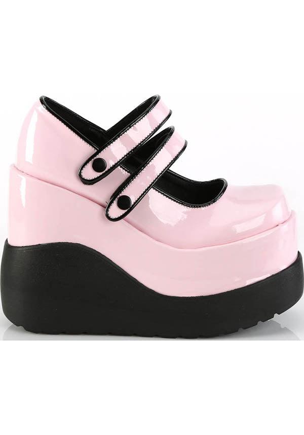 VOID-37 [Baby Pink] | PLATFORMS [PREORDER] - Beserk - all, all ladies, clickfrenzy15-2023, demonia, demonia shoes, discountapp, fp, labelpreorder, labelvegan, ladies, pastel goth, pink, platforms, platforms [preorder], ppo, preorder, shoes, vegan