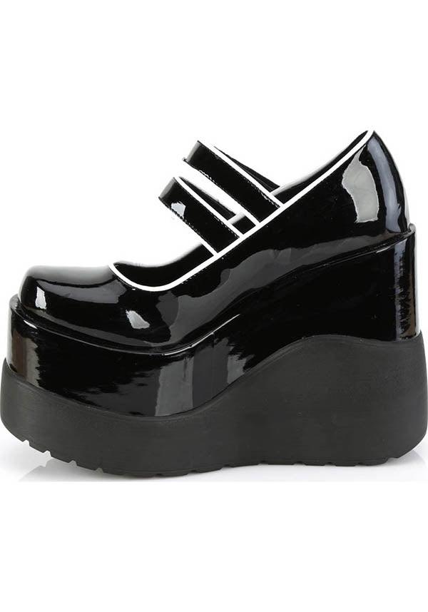VOID-37 [Black Patent] | PLATFORMS [PREORDER] - Beserk - all, black, clickfrenzy15-2023, demonia, demonia shoes, discountapp, fp, labelpreorder, labelvegan, patent, platform, platforms, platforms [preorder], ppo, preorder, shoes, vegan