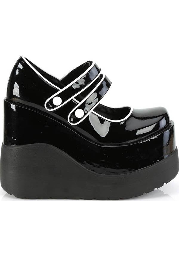 VOID-37 [Black Patent] | PLATFORMS [PREORDER] - Beserk - all, black, clickfrenzy15-2023, demonia, demonia shoes, discountapp, fp, labelpreorder, labelvegan, patent, platform, platforms, platforms [preorder], ppo, preorder, shoes, vegan