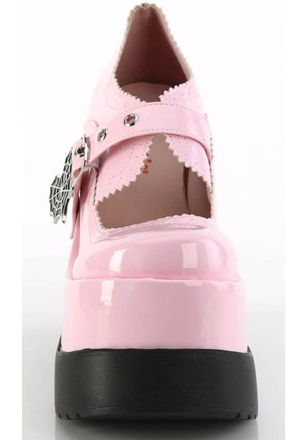 VOID-38 [Pink Holo Patent] | PLATFORMS [PREORDER] - Beserk - all, baby pink, clickfrenzy15-2023, colour:pink, demonia, demonia shoes, discountapp, fp, holo, holographic, labelpreorder, light pink, pastel pink, pink, platforms, platforms [preorder], ppo, preorder, shoes