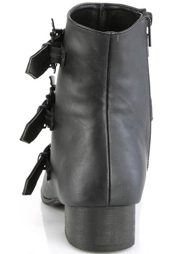 WARLOCK-50-B [Black] | BOOTS [PREORDER] - Beserk - all, bat, bats, black, boots, boots [preorder], clickfrenzy15-2023, demonia, demonia shoes, discountapp, formal, formal wear, fp, goth, gothic, labelpreorder, labelvegan, point, pointed, pointed toe, pointy, ppo, preorder, shoes, vegan